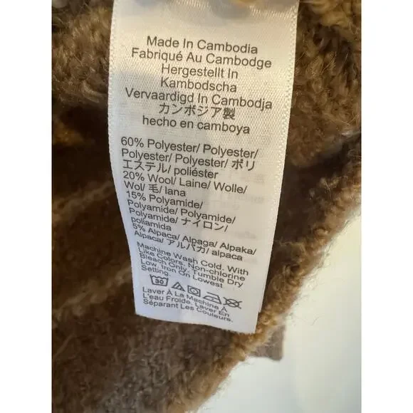 JCrew camel and cream striped sweater - Picture 6 of 6